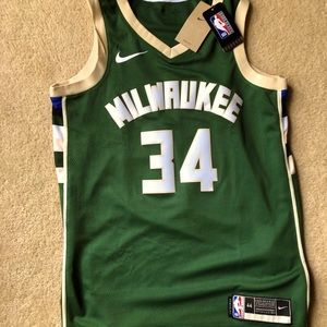 COPY - Milwaukee Bucks swingman #34 Giannis Antetokounmpo size mens medium jers…